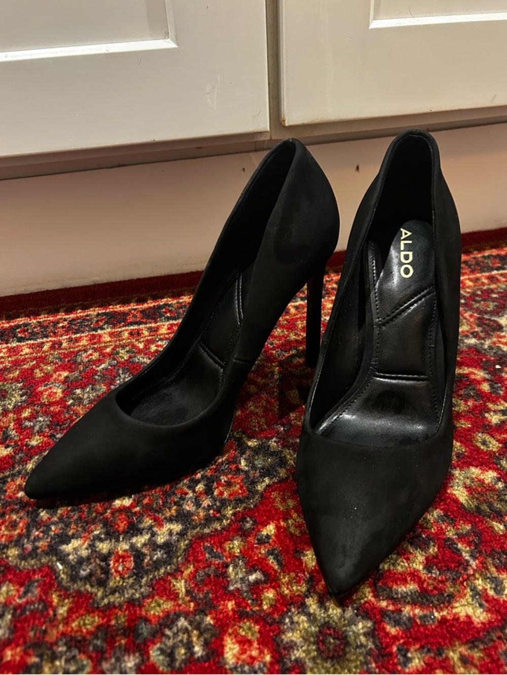Aldo Black Pointed Pump Heels
